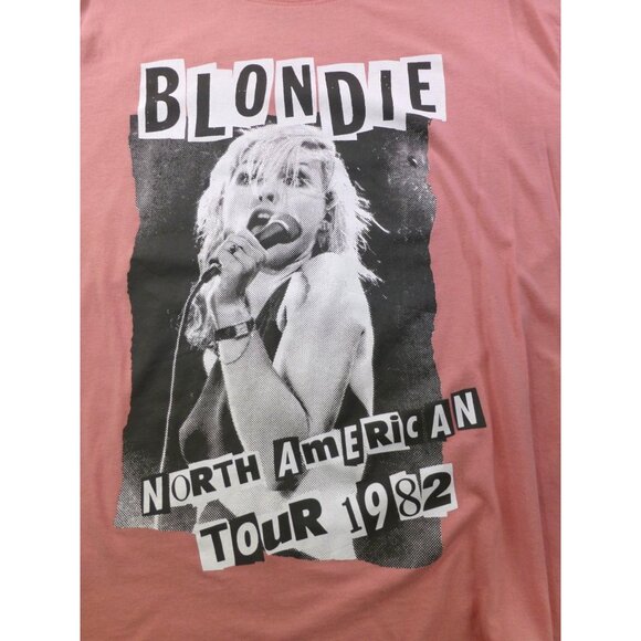 Blondie 1982 North American Tour T-Shirt XXL Pink Concert Tee Retro Band Merch - Picture 4 of 9